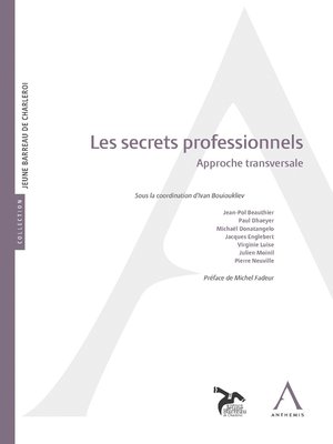 cover image of Les secrets professionnels